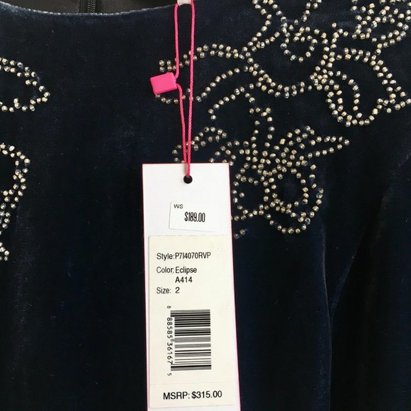 Parker Donatella Velvet Dress in Eclipse 2 - Picture 5 of 7